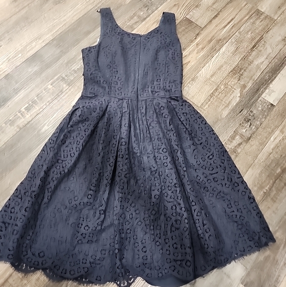 $128 MSRP J Crew Navy Blue Lace Dress NWT SZ  0 - Picture 8 of 9